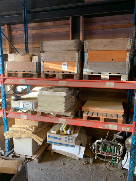 Contents of 1 subject pallet rack.
