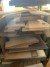 Large batch of various wooden fins, plates, etc.