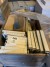 2 pallets with various metal parts for drawers etc ..