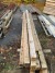 Lot of wooden posts + various plates.