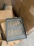 4 pallets with various letter trays in different sizes & colors