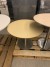 5 pieces. round tables + bookcase