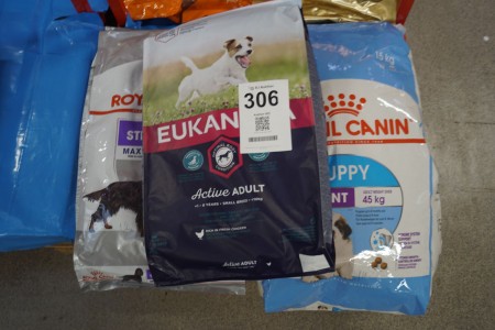 3 bags of dog food, Brand: Royal Canin