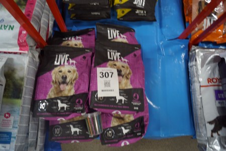 6 bags of dog food, Brand: ProBiotic Live