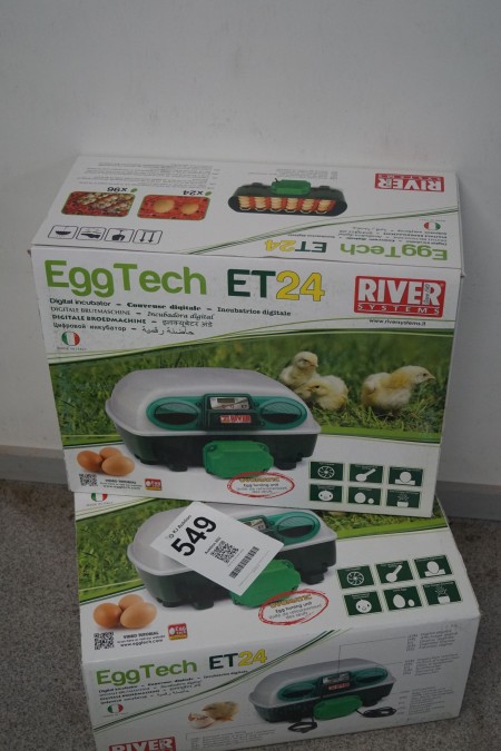 2 pcs. Incubators, Brand: EggTech