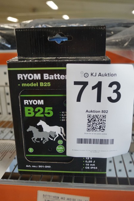 2 stk. Batterihegn, Mærke: Ryom, Model: B25