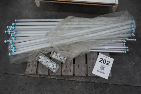 Lot of fluorescent tubes