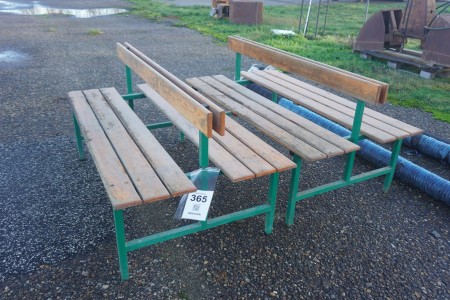 2 bench sets