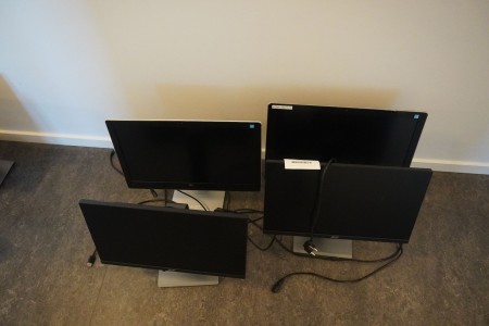 4 pcs. Computer monitors