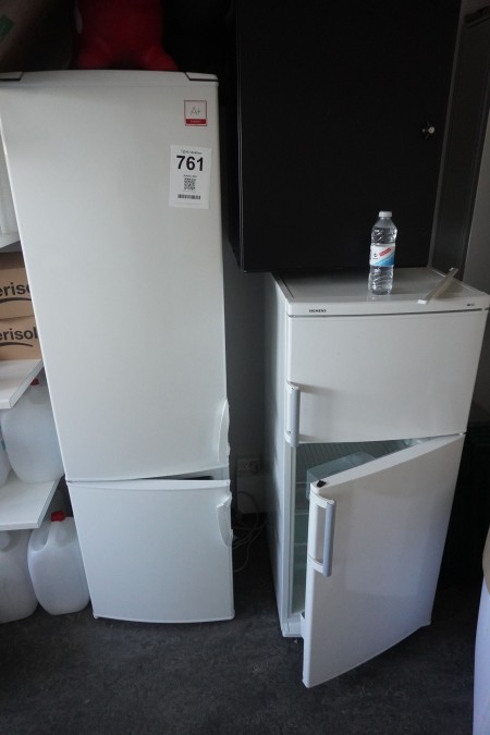 2 pcs. Refrigerators, Brand: Siemens & Gorenje