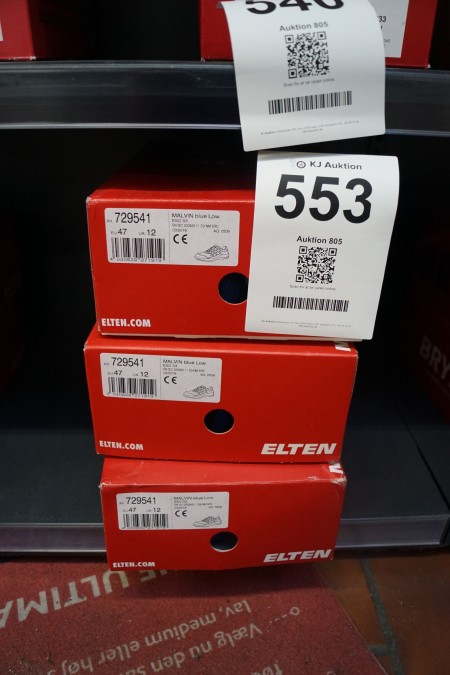 3 pieces. Safety shoes, Brand: Elten