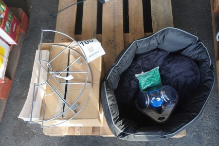 Dog basket, air filter mask, garden hose holder, etc.