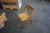 15 pcs. folding chairs in wood