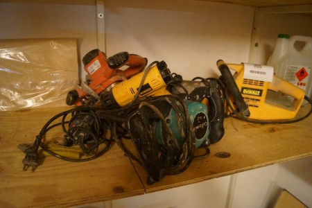 5 pieces. power tools, Brand: Bosch & DeWalt and Atika