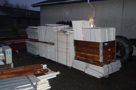 7 pallets with shelves. Note other address