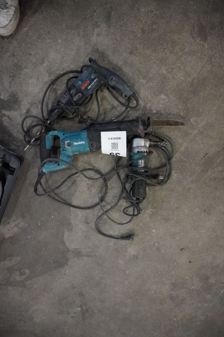 3 pieces. Power tools, Brand: Makita & Bosch