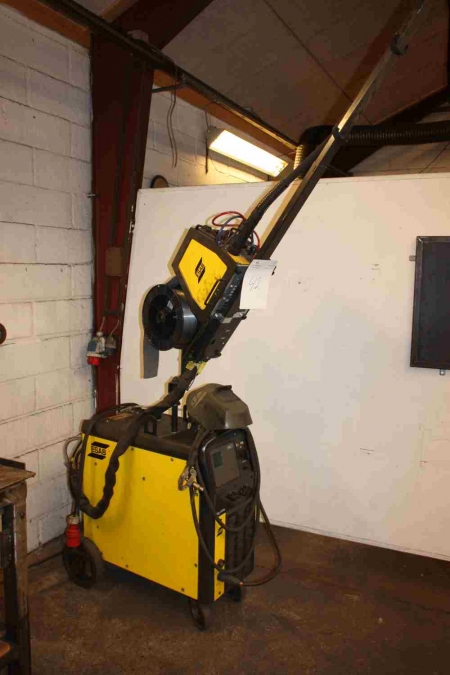 CO2 welder, ESAB MIG 410W + wire feed unit, ESAB Feed 304 + welding cables and welding handle + welding helmet
