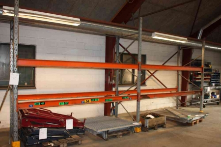 Pallet rack, 2 sections, 4 beams, approx. 3 m, height approx. 3 m Truck Guard