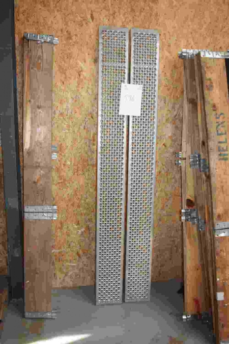 Aluminum skids, length approx. 190 cm
