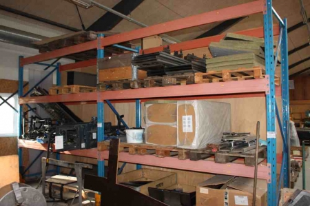 Pallet rack, 2 sections, 6 beams, 3 feet, 3 tons
