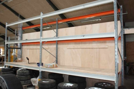 2 section pallet racking, 6 beams, 3 feet, 3 tons