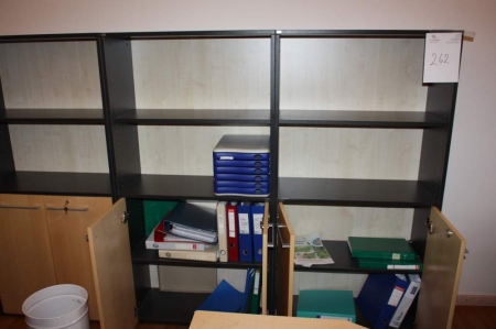 4 section bookcase