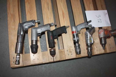 6 air tool: 5 drills + 1 bolt gun