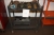 Rullevogn med værktøjskasse med indhold + 3 x vinkelslibere + sliberondeller og skæreskiver + stålreol med indhold