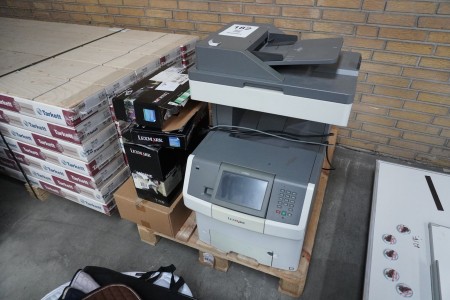 Printer, brand: Lexmark, model: X736de + various equipment
