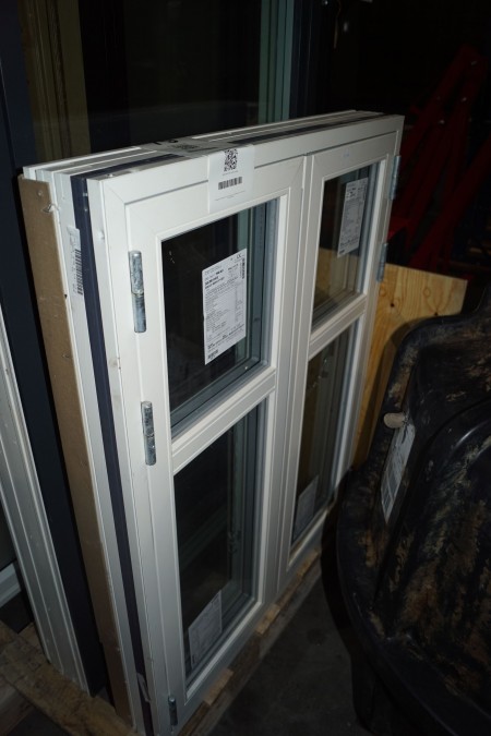 1 window in wood / aluminum