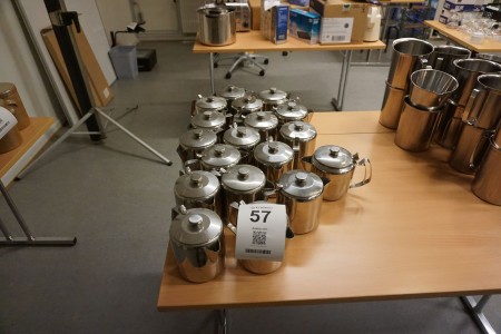Large batch of teapots