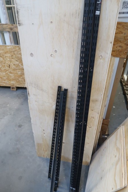 13 pcs. rails for shelf brackets