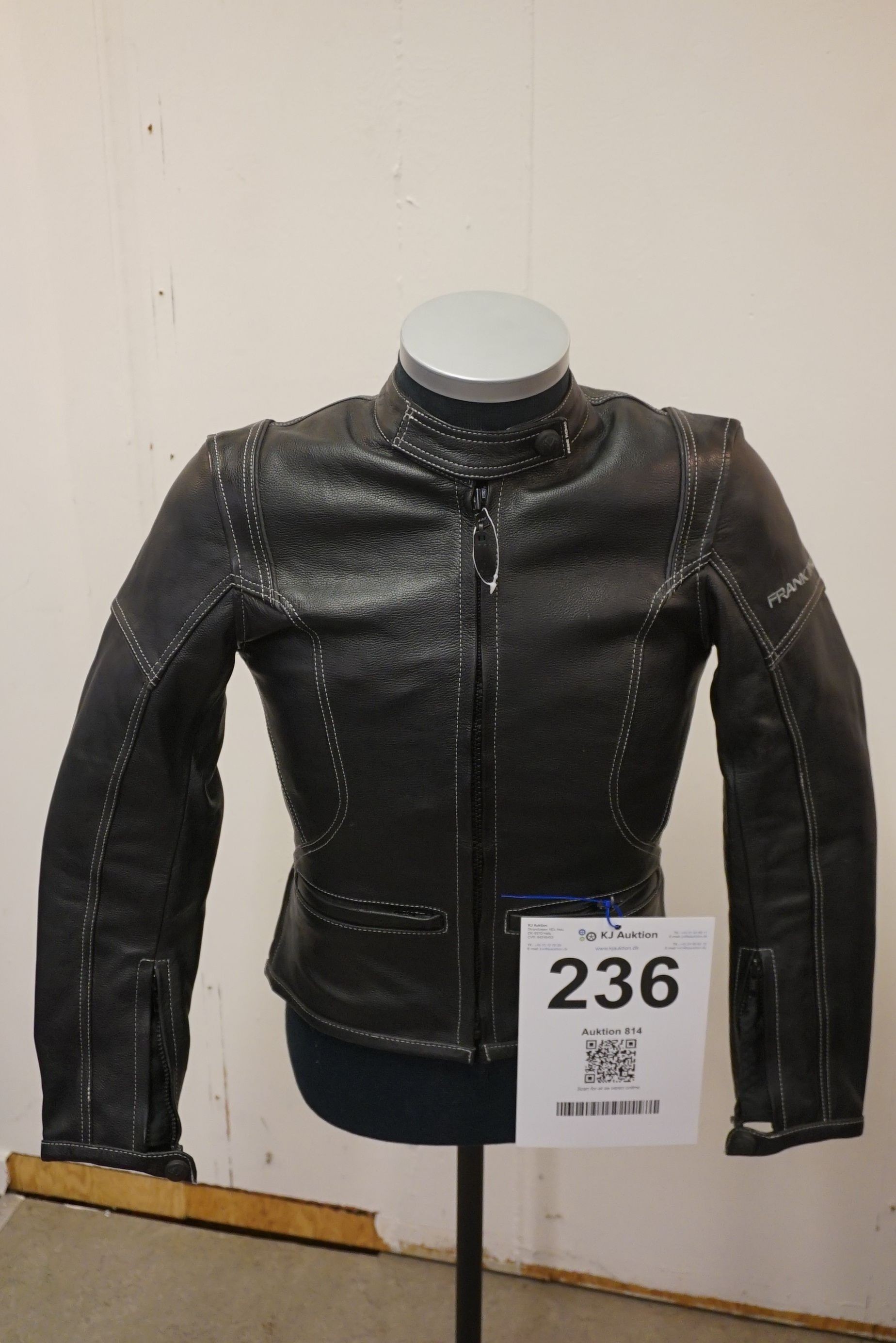 Elevator Forbløffe møde Motorcykel jakke, mærke: FRANK THOMAS. Str: 42 EUR - KJ Auktion -  Maskinauktioner