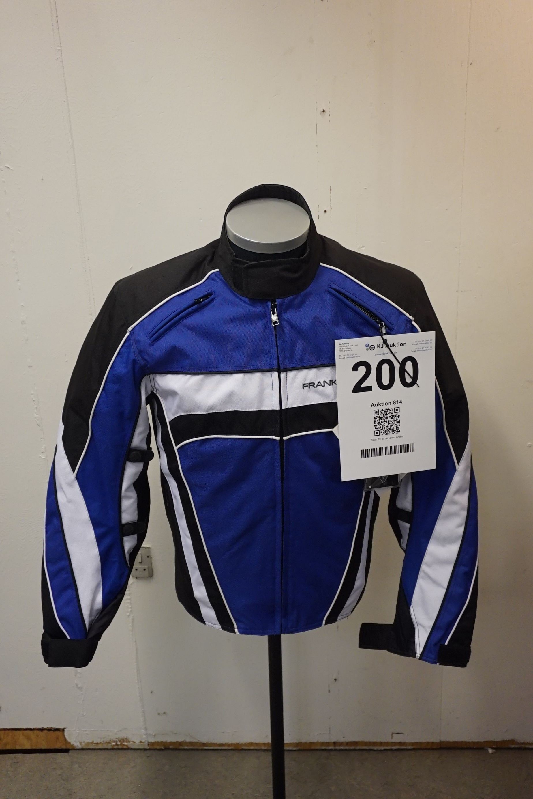 Simuler sfære Sump Motorcykel jakke, mærke: FRANK THOMAS. Str: LS - KJ Auktion -  Maskinauktioner