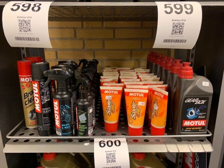 Various care products for motorcycles