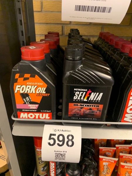 Various oils for motorcycles