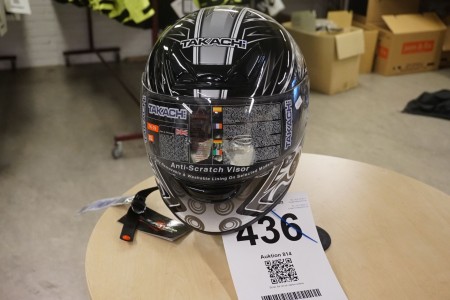 Motorcykel hjelm, mærke: TAKACHI, Str: XL