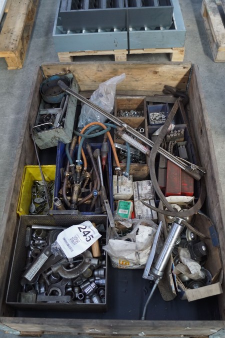 Various tools, drills, cutting equipment