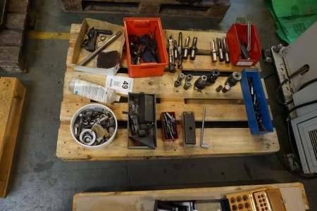 Various rivals, tool holders, etc.