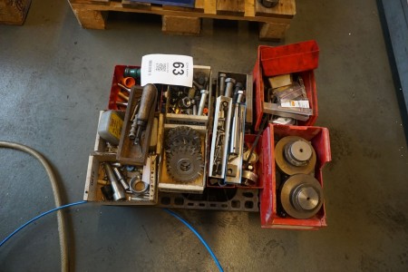 Various Milling irons Machine parts etc.