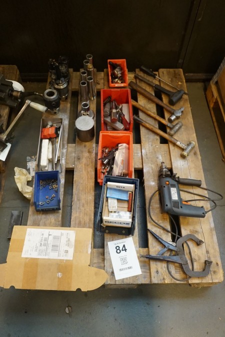 Pallet with Various tools.
