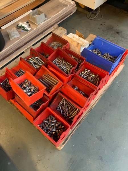Large batch of bolts and screws.