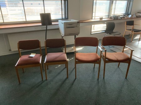 4 chairs.