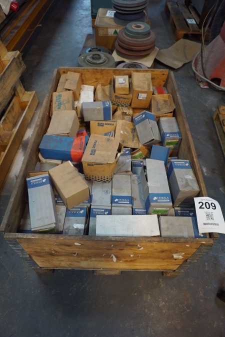 Large batch of bolts in pallet