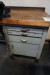 File bench in wood including drawer system & vice