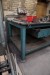 Welding table with vice and drawer without contents
