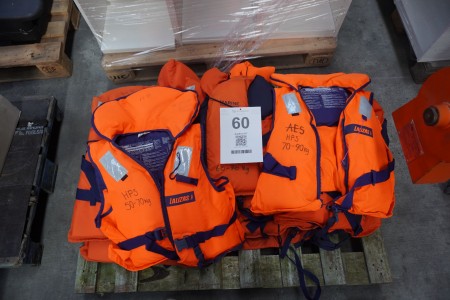 Batch life jackets, brand: Lalizas and Marine Performance