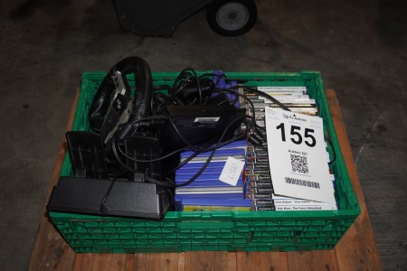 PlayStation 2 with various games