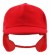 25 pcs. melton caps with flap, color: Red