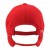 25 Stk. Melton Caps mit Klappe, Farbe: Rot